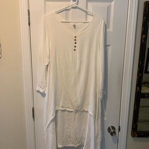 White layered dress